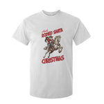 Black Cowboy Santa Christmas T Shirt For Kid African American Western - African Pride