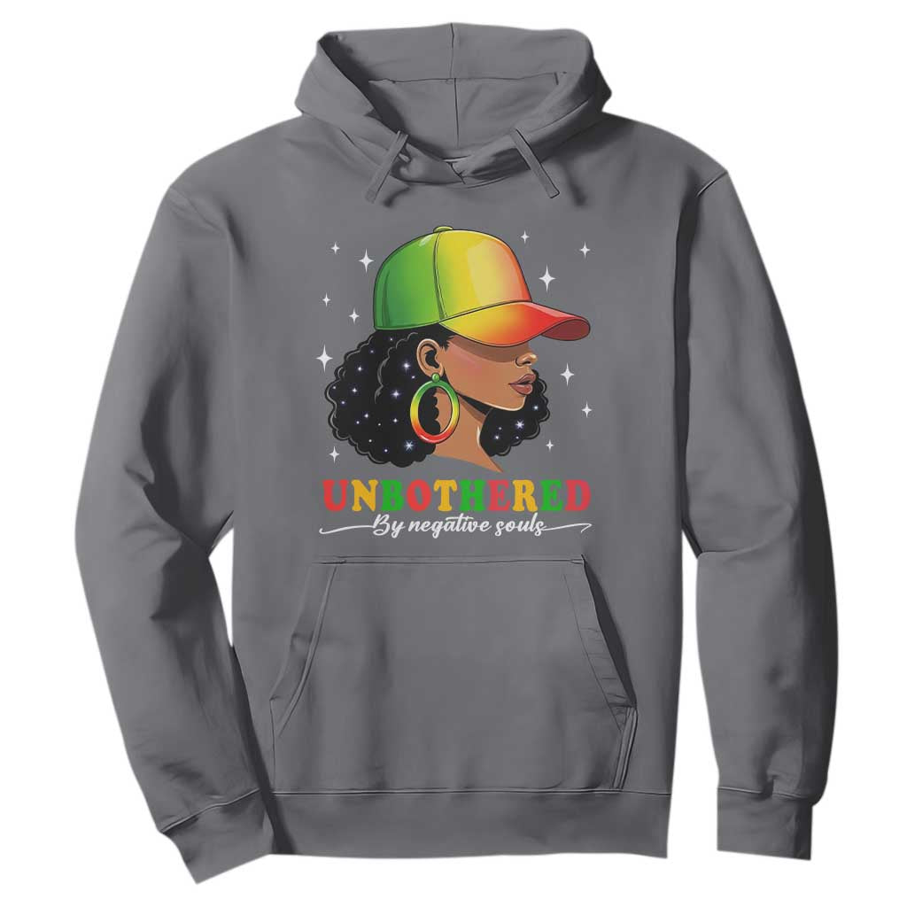 Afro African American Hoodie Unbothered By Negative Souls Black Sassy Queen