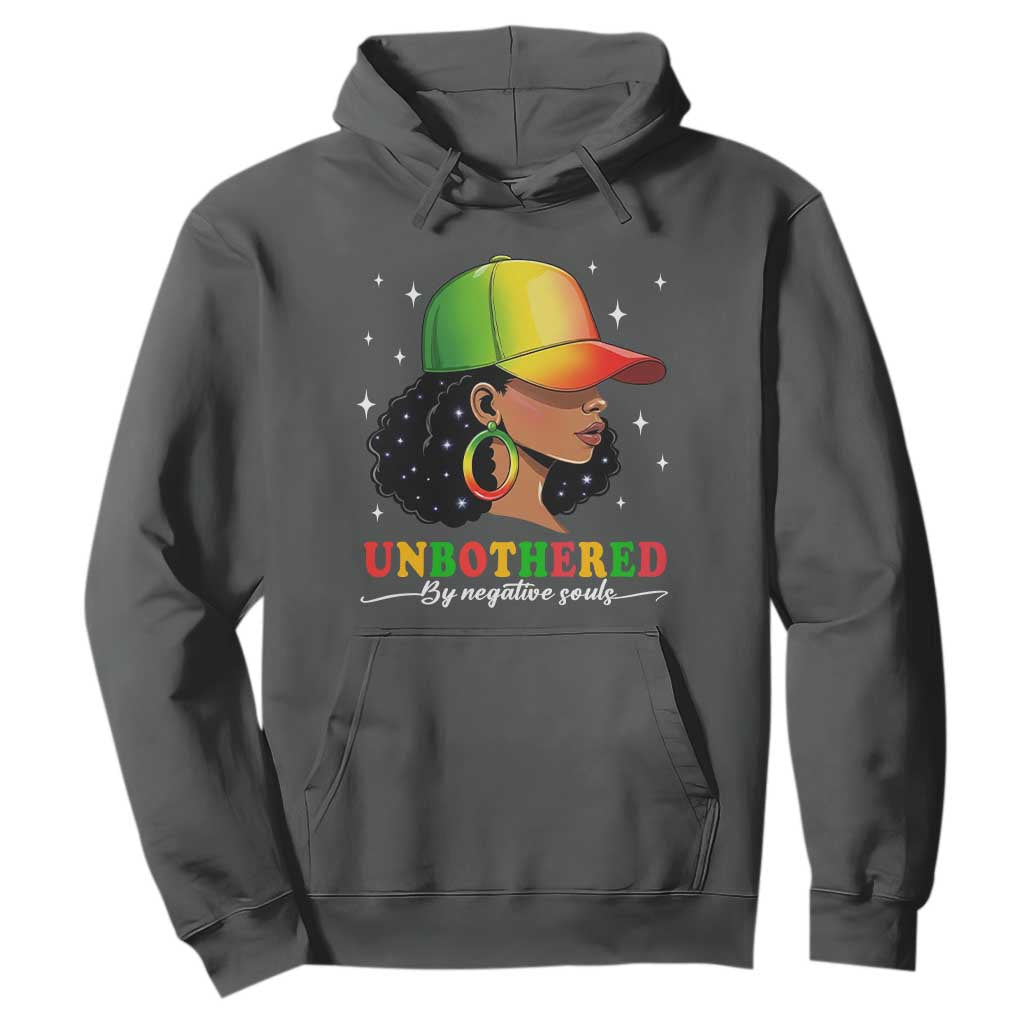 Afro African American Hoodie Unbothered By Negative Souls Black Sassy Queen