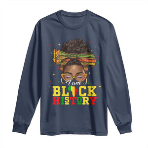 Black History Month Long Sleeve Shirt Messy Pun Afro African American