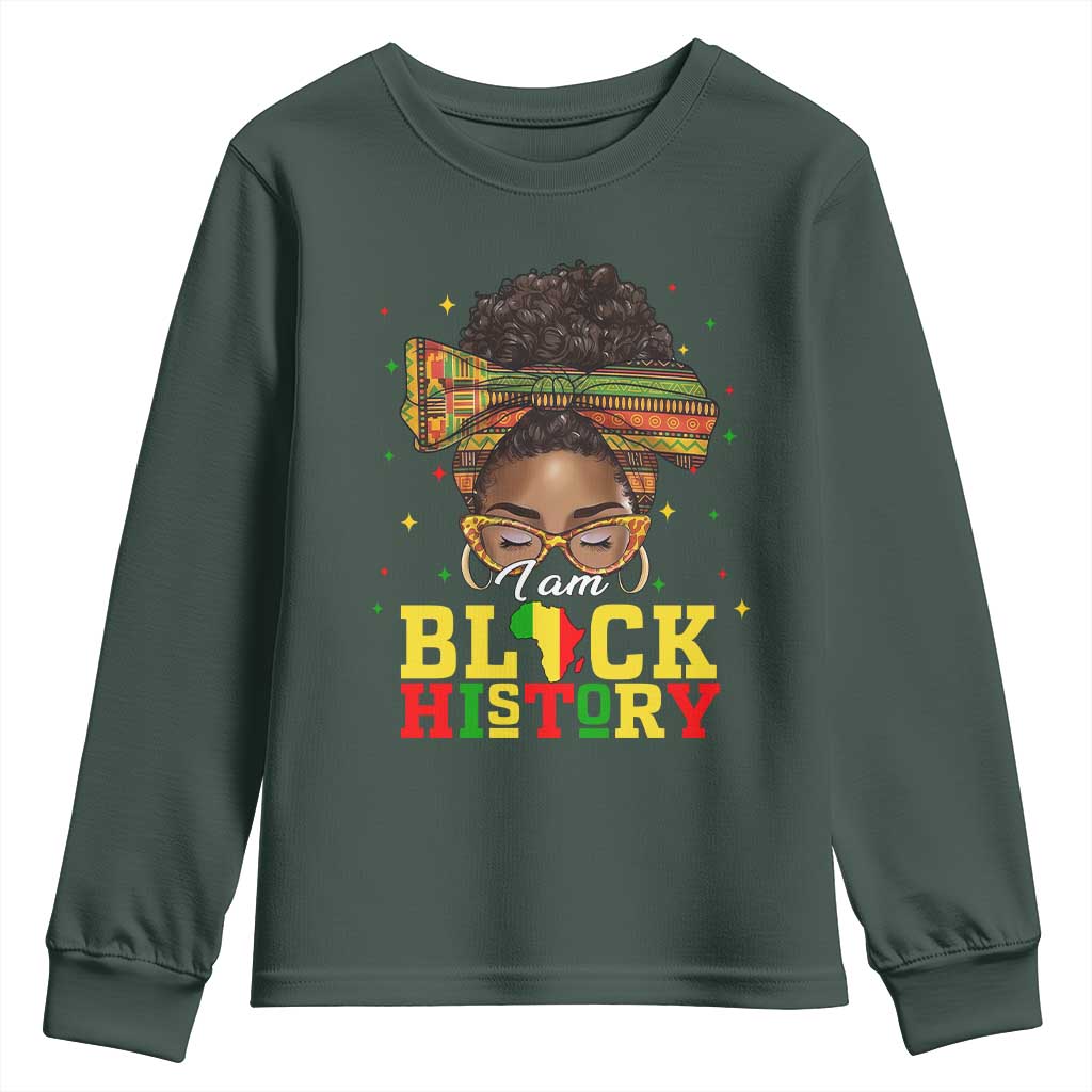 Black History Month Youth Sweatshirt Messy Pun Afro African American