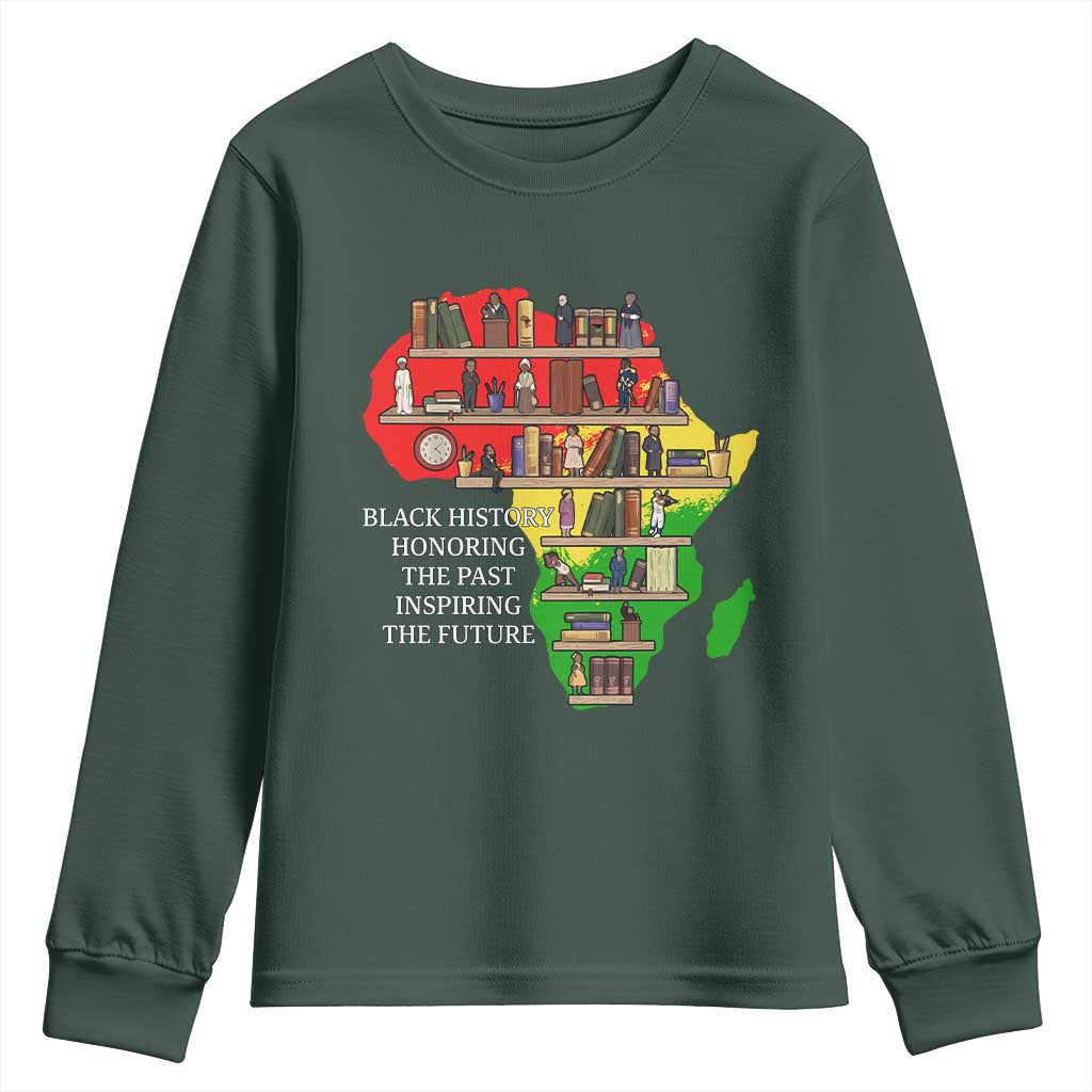 Black History Teacher Youth Sweatshirt Black History Honoring The Past Inspiring The Future
