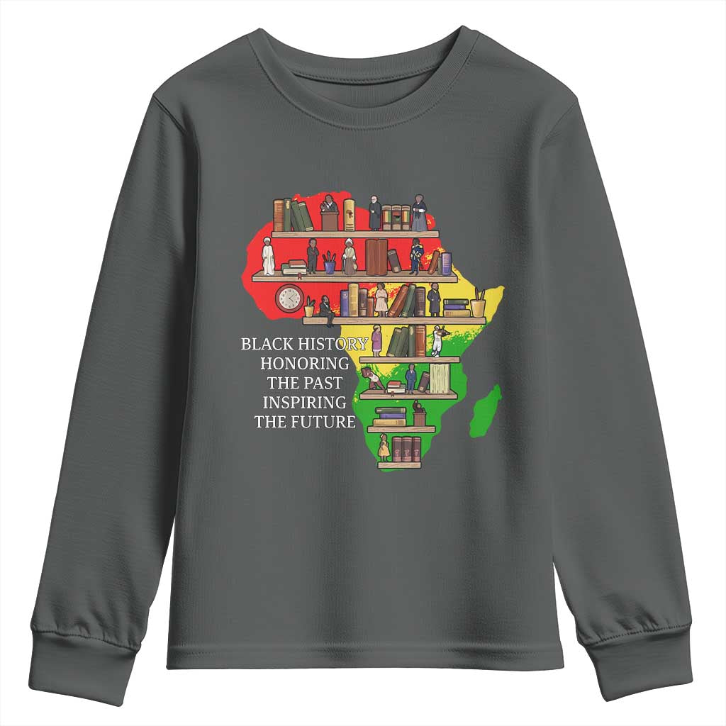 Black History Teacher Youth Sweatshirt Black History Honoring The Past Inspiring The Future