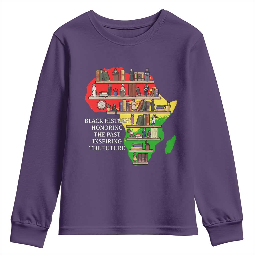 Black History Teacher Youth Sweatshirt Black History Honoring The Past Inspiring The Future