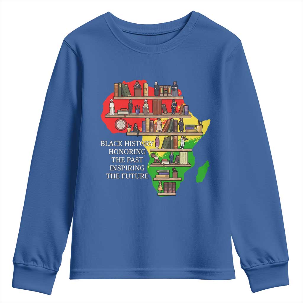 Black History Teacher Youth Sweatshirt Black History Honoring The Past Inspiring The Future