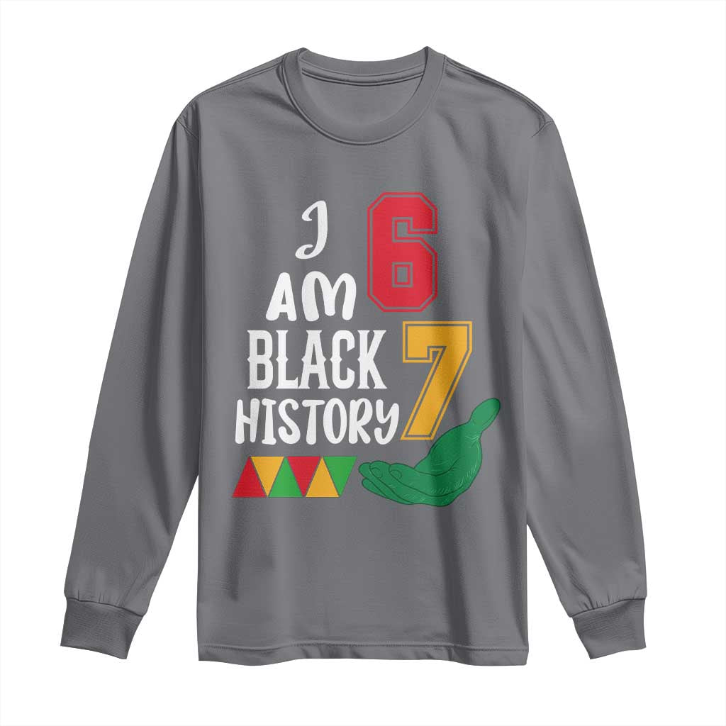 Funny Six Seven African American Long Sleeve Shirt Black History Month