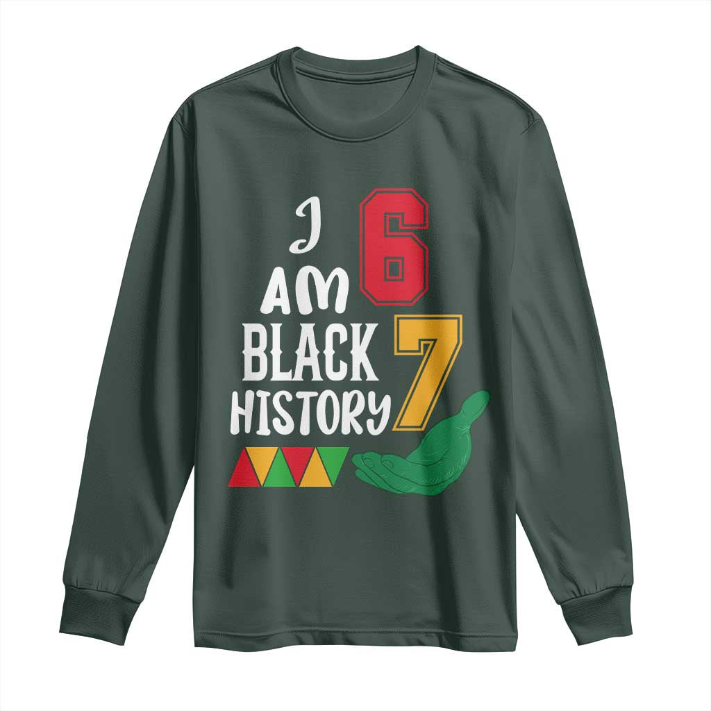 Funny Six Seven African American Long Sleeve Shirt Black History Month