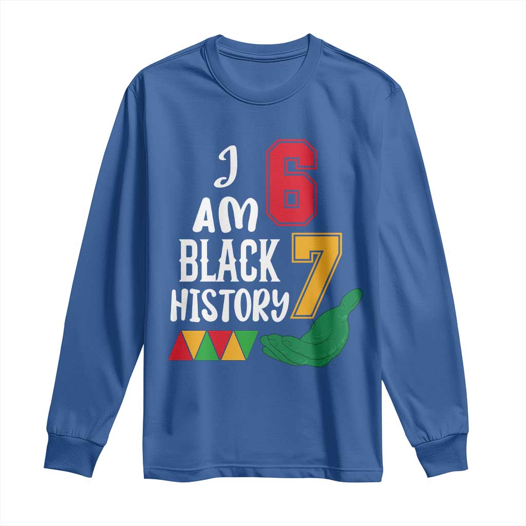 Funny Six Seven African American Long Sleeve Shirt Black History Month