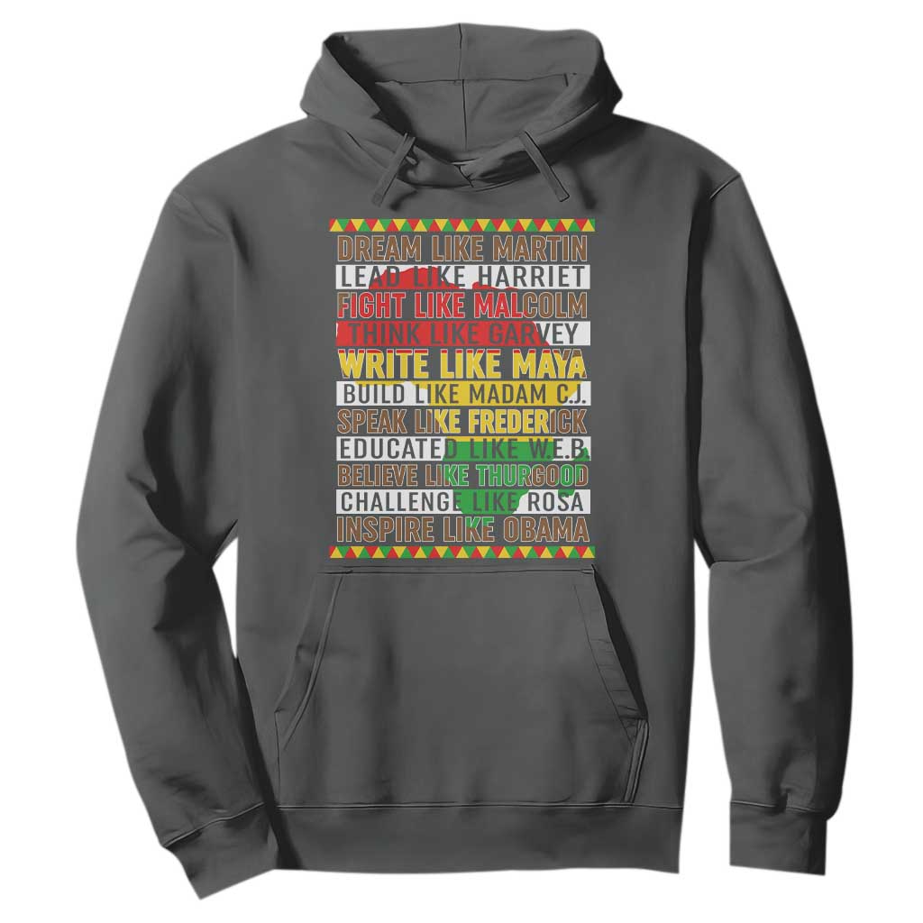 Black History Month Hoodie Dream Like Martin Lead Like Harriet