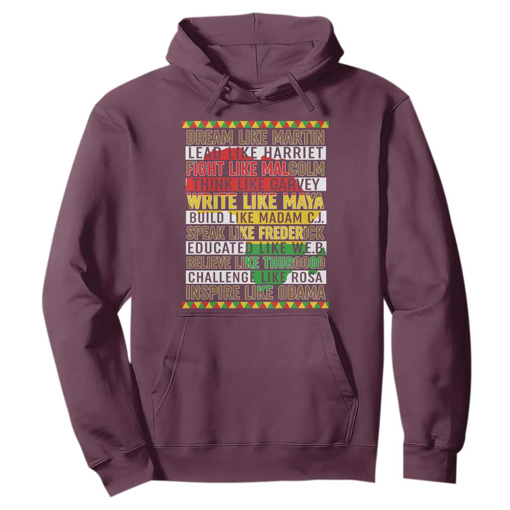 Black History Month Hoodie Dream Like Martin Lead Like Harriet