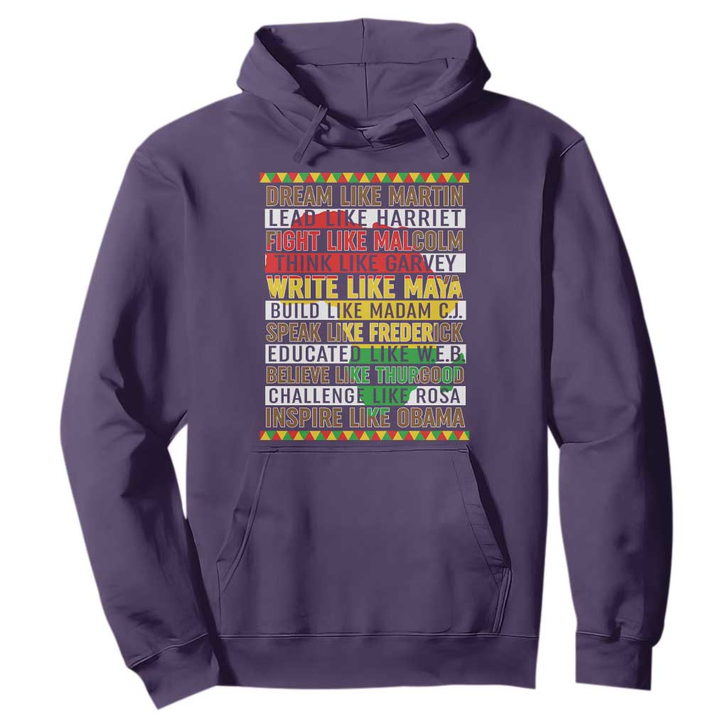 Black History Month Hoodie Dream Like Martin Lead Like Harriet
