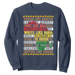 Black History Month Sweatshirt Dream Like Martin Lead Like Harriet
