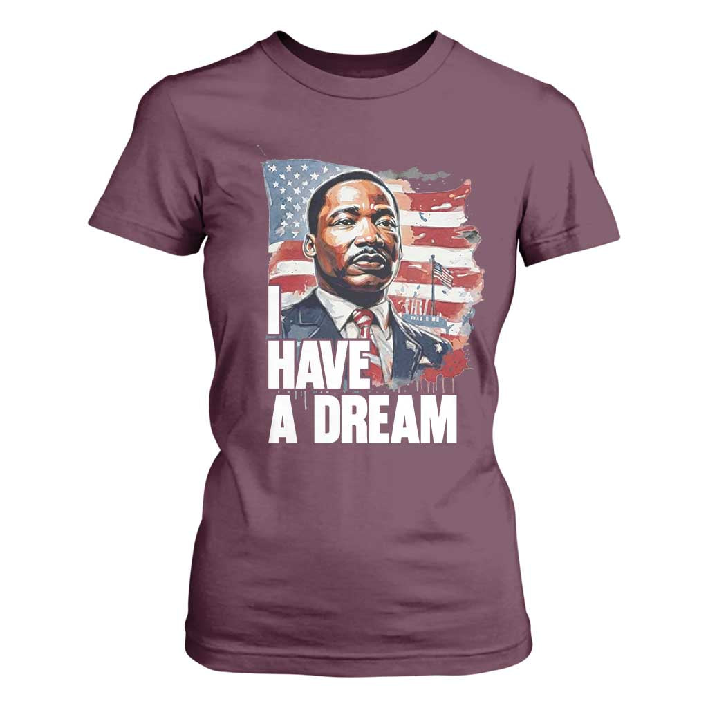 Martin Luther King Jr T Shirt For Women I Have A Dream - African Pride