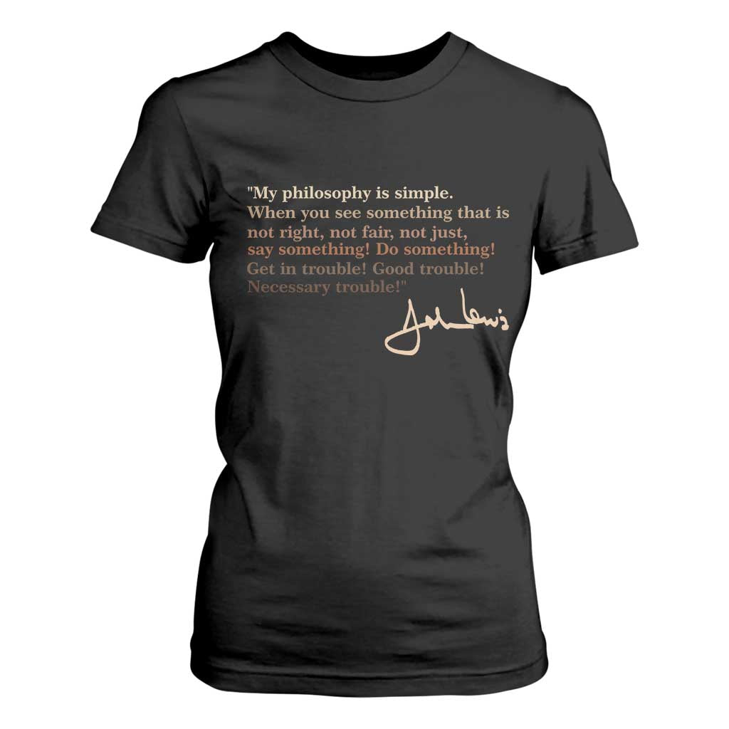 John Lewis Quote T Shirt For Women Black History Month