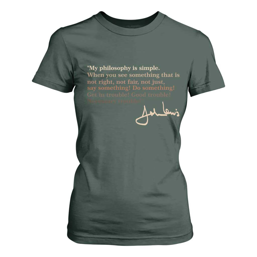John Lewis Quote T Shirt For Women Black History Month