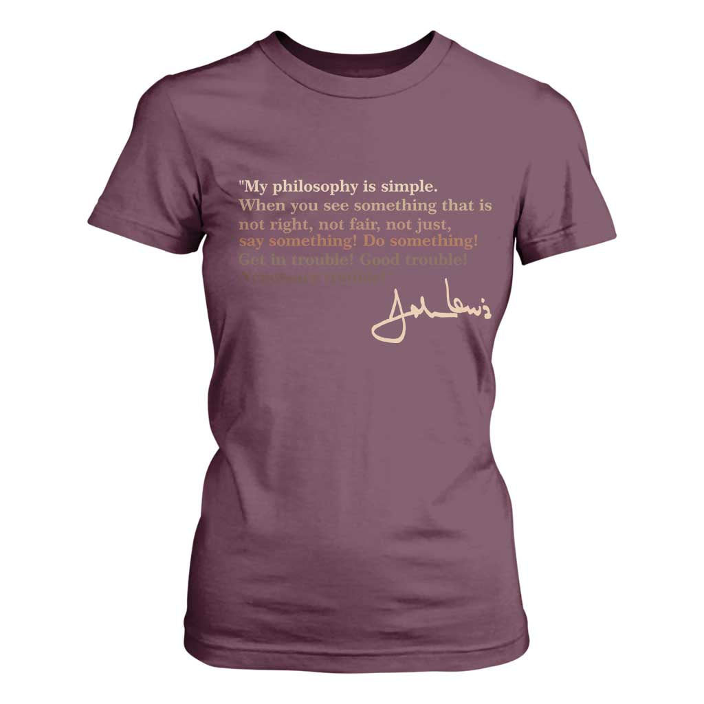 John Lewis Quote T Shirt For Women Black History Month