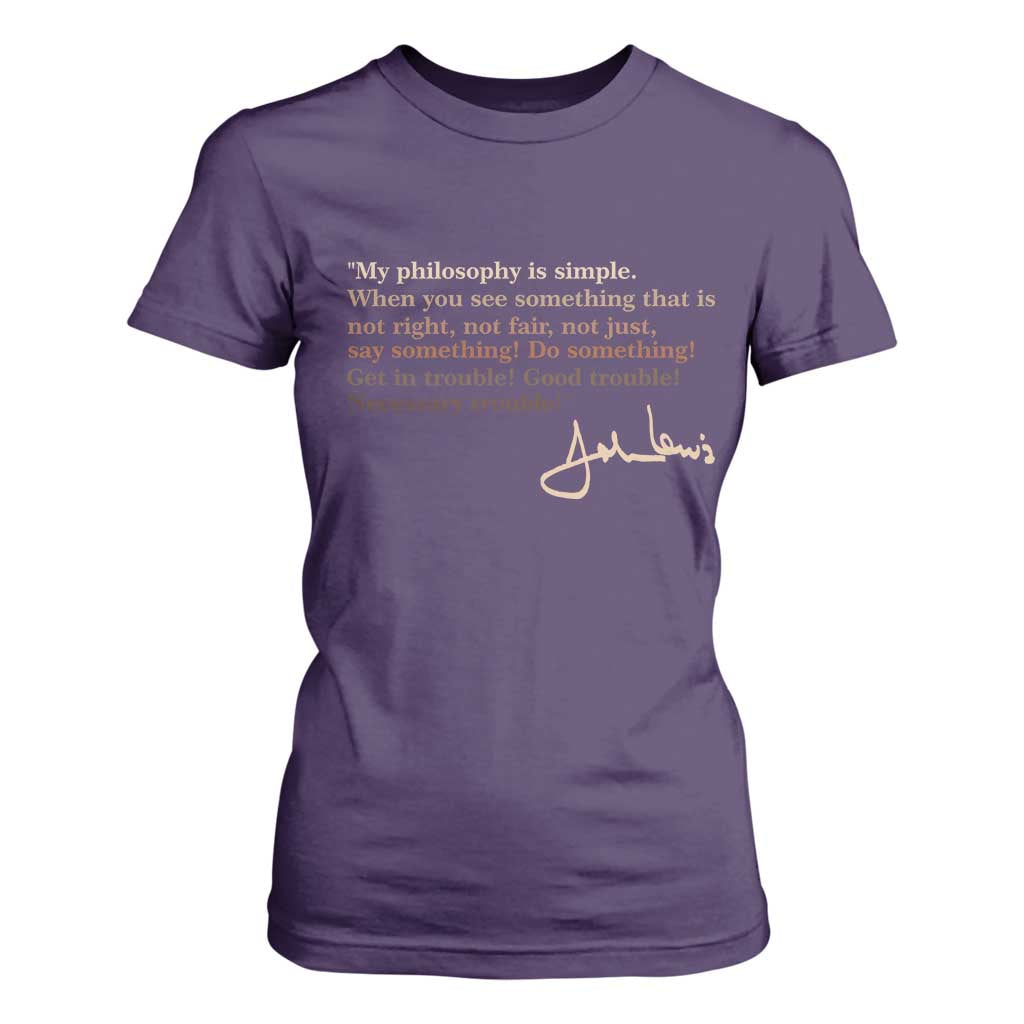 John Lewis Quote T Shirt For Women Black History Month