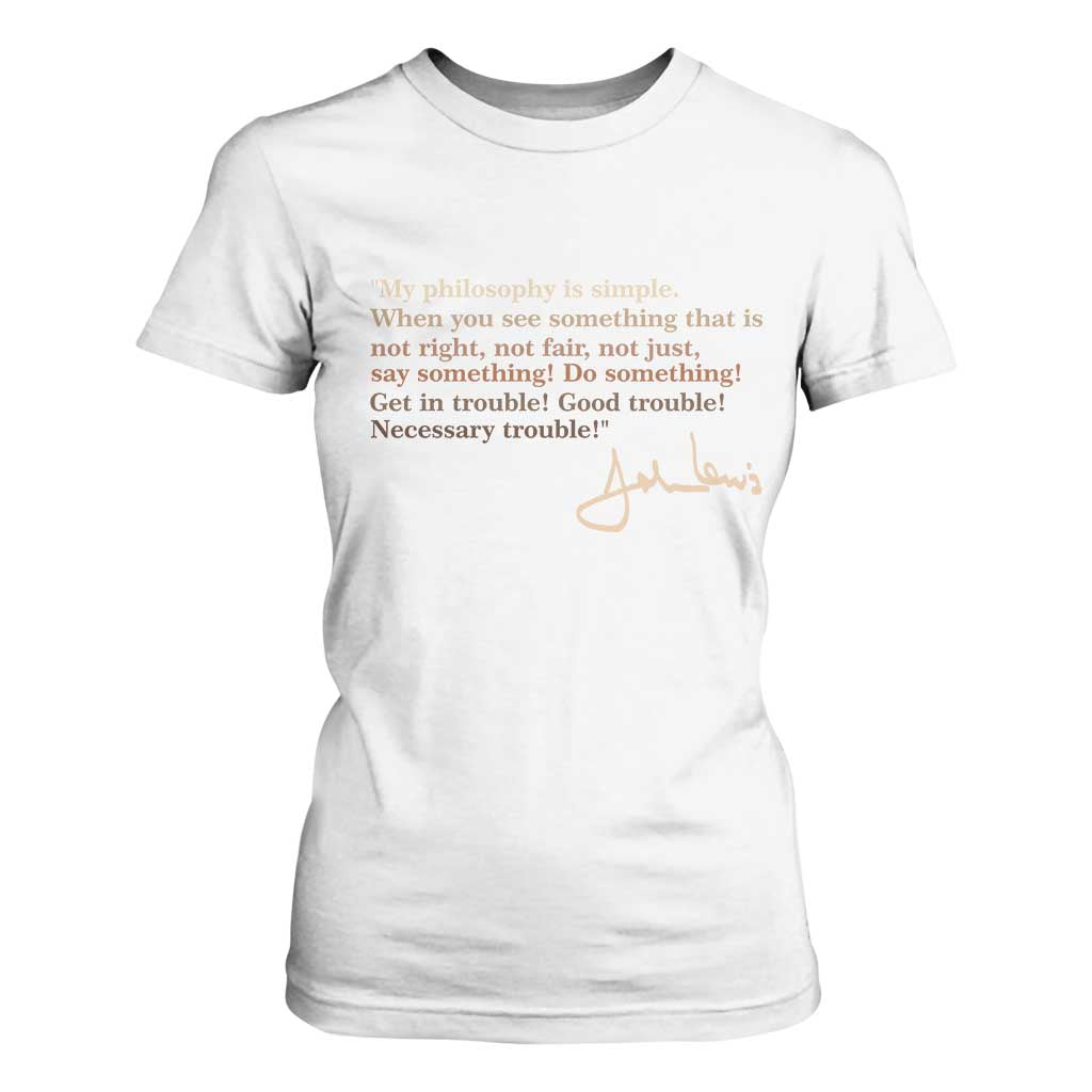 John Lewis Quote T Shirt For Women Black History Month