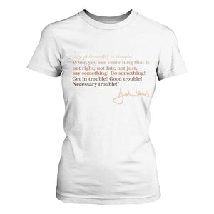 John Lewis Quote T Shirt For Women Black History Month