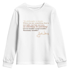 John Lewis Quote Youth Sweatshirt Black History Month