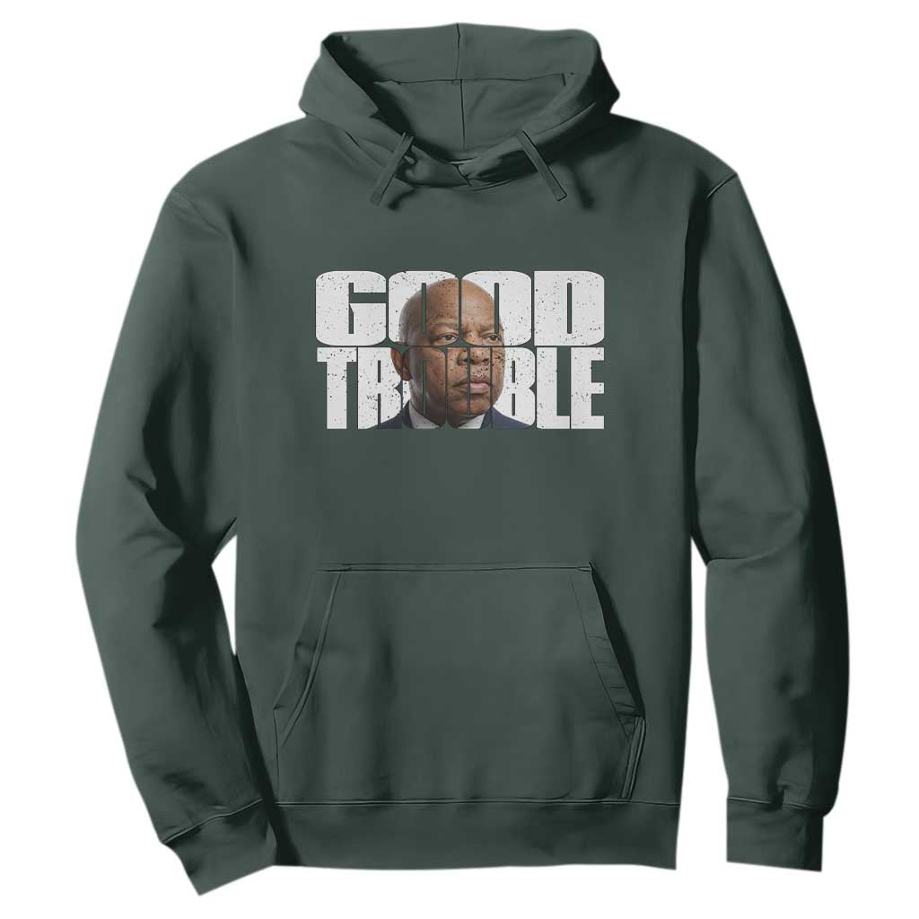 John Lewis Quote Affrican American Hoodie Black History Good Trouble
