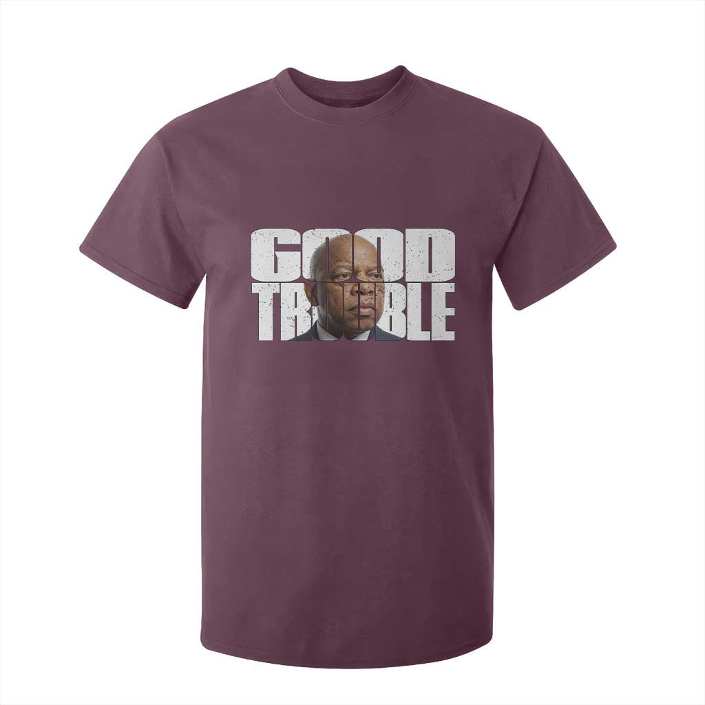 John Lewis Quote Affrican American T Shirt For Kid Black History Good Trouble