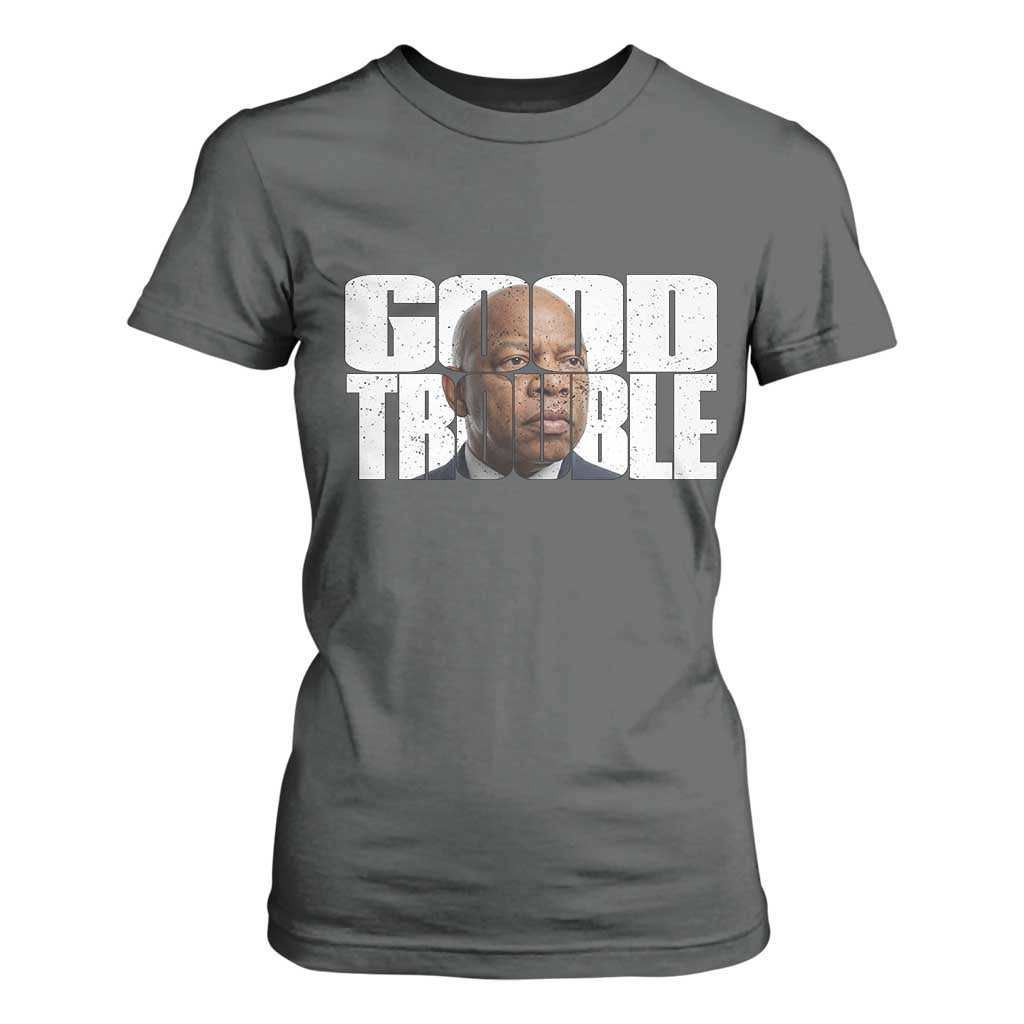 John Lewis Quote Affrican American T Shirt For Women Black History Good Trouble
