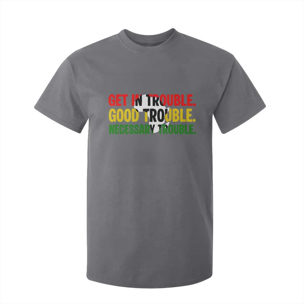 John Lewis Quote Affrican American T Shirt For Kid Get in Good Necessary Trouble