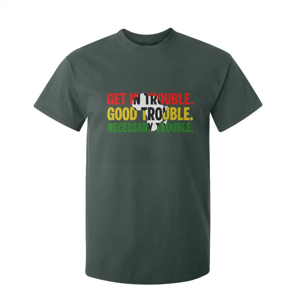 John Lewis Quote Affrican American T Shirt For Kid Get in Good Necessary Trouble