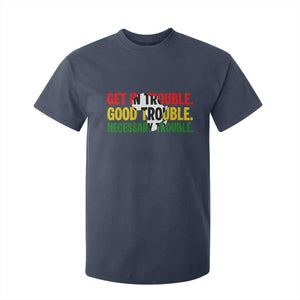 John Lewis Quote Affrican American T Shirt For Kid Get in Good Necessary Trouble