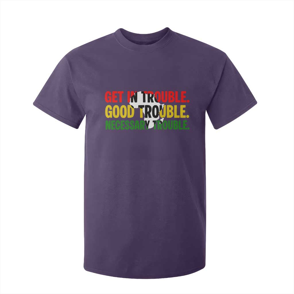 John Lewis Quote Affrican American T Shirt For Kid Get in Good Necessary Trouble