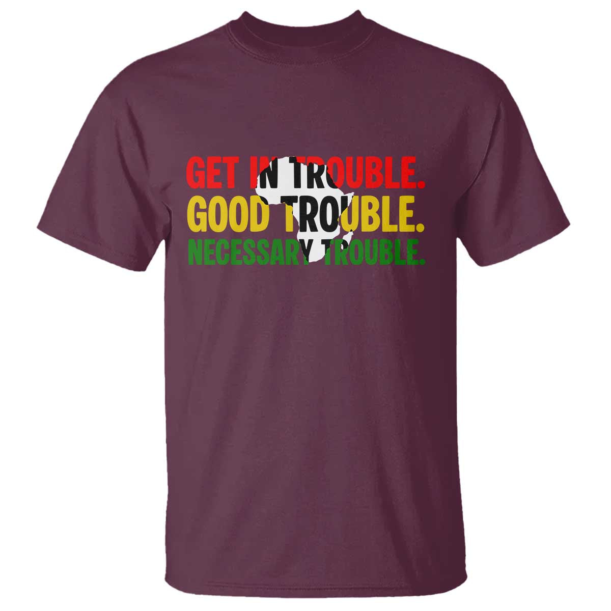 John Lewis Quote Affrican American T Shirt Get in Good Necessary Trouble