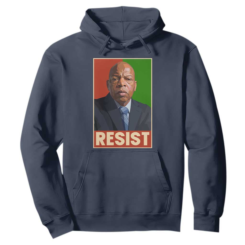 Resist Protest Civil Rights Hoodie John Lewis Black History