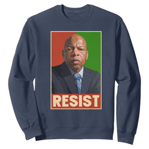 Resist Protest Civil Rights Sweatshirt John Lewis Black History