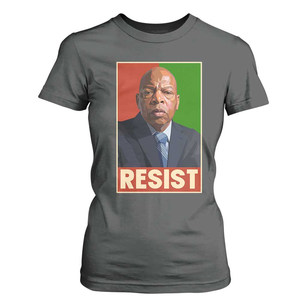 Resist Protest Civil Rights T Shirt For Women John Lewis Black History