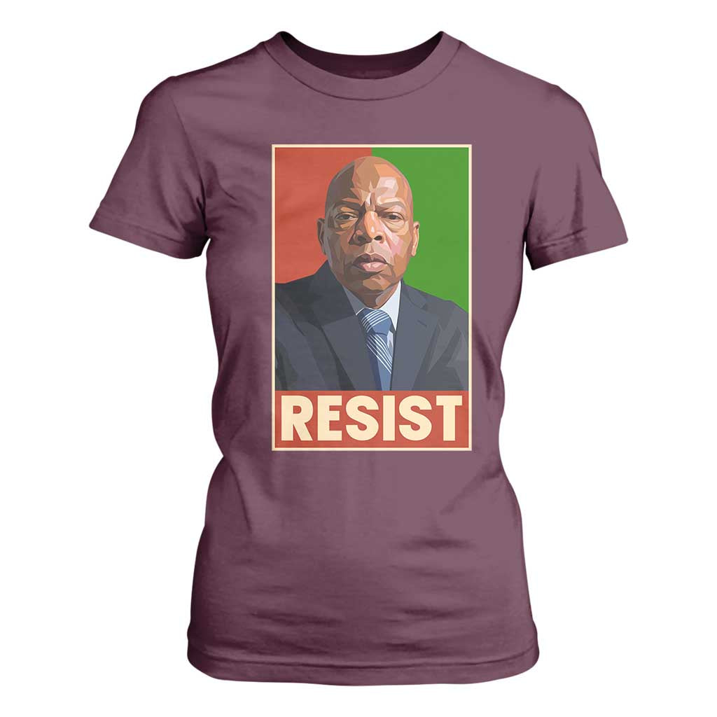 Resist Protest Civil Rights T Shirt For Women John Lewis Black History