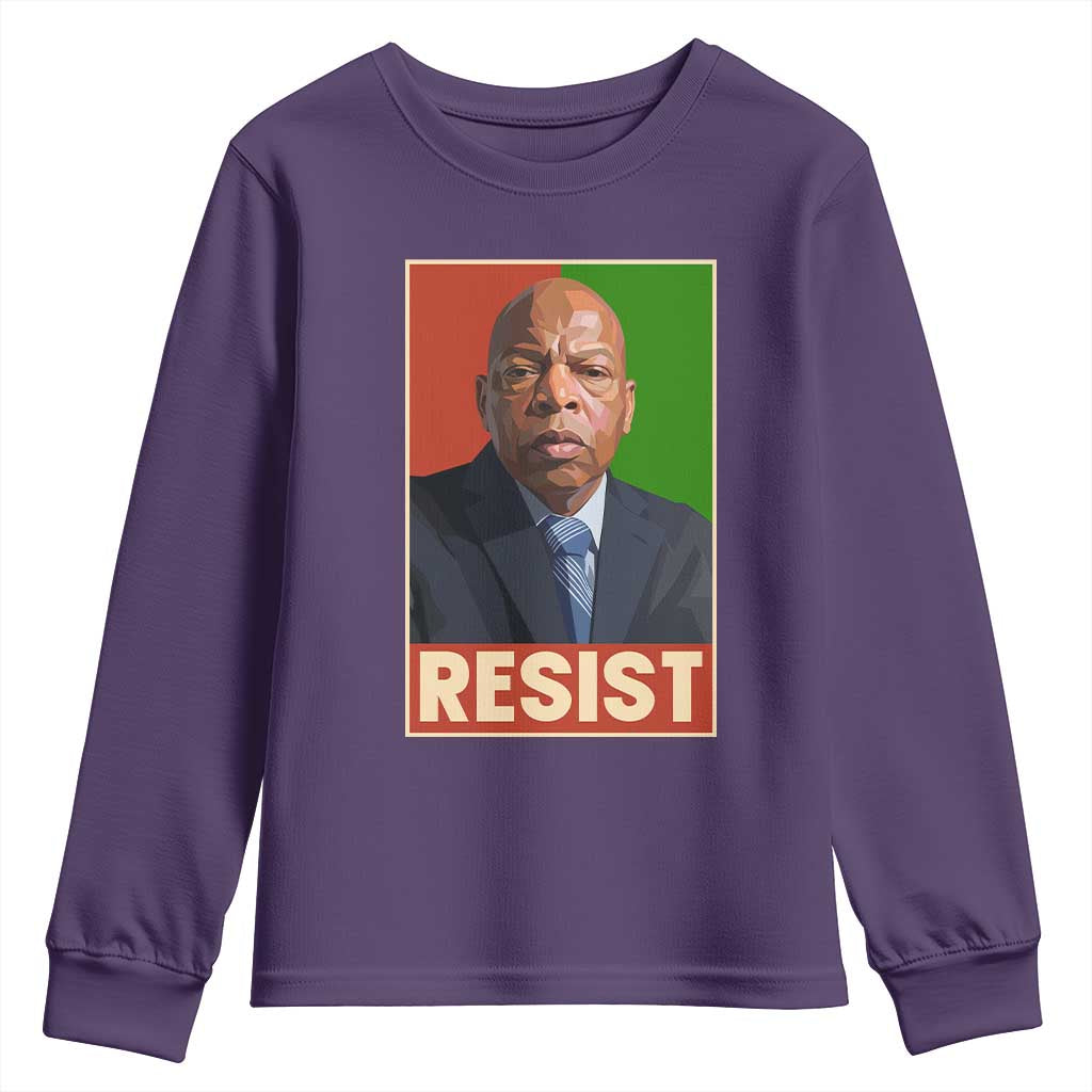Resist Protest Civil Rights Youth Sweatshirt John Lewis Black History