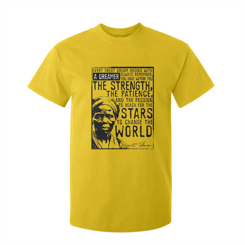 Harriet Tubman Quote T Shirt For Kid Black Woman History Activist