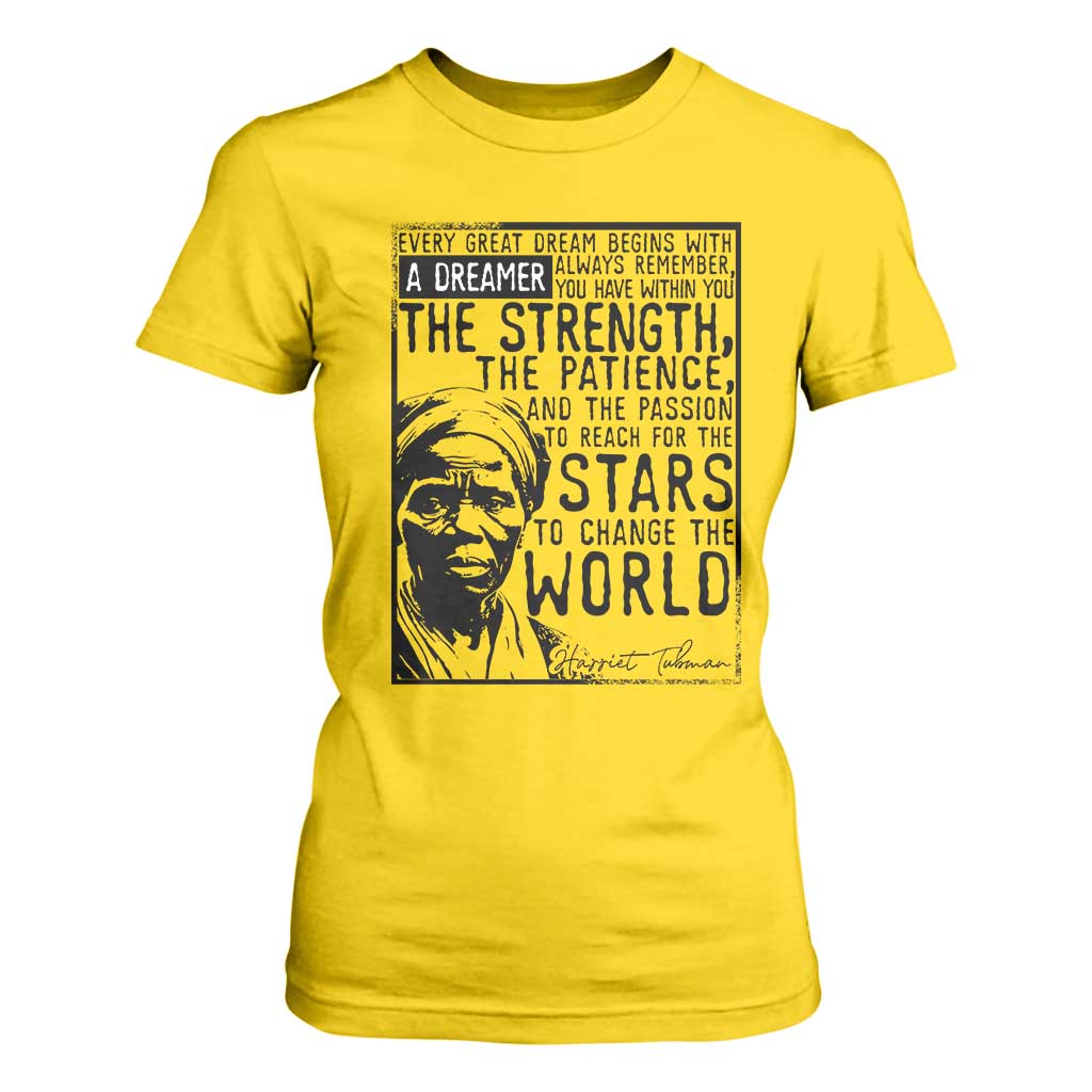 Harriet Tubman Quote T Shirt For Women Black Woman History Activist