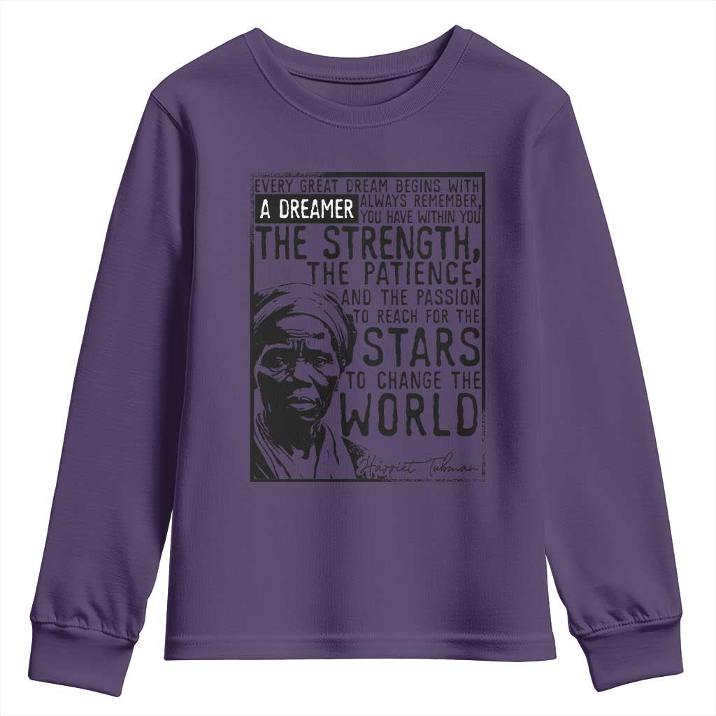 Harriet Tubman Quote Youth Sweatshirt Black Woman History Activist