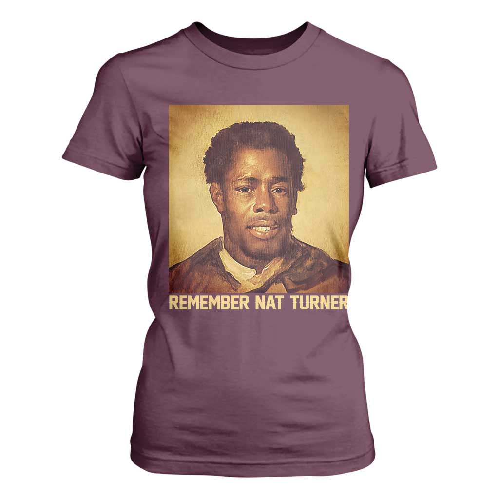 Nat Turner T Shirt For Women Black History Month