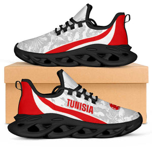 Tunisia 2026 Football Clunky Sneakers Eagles of Carthage Grunge Curve Stylized - African Pride
