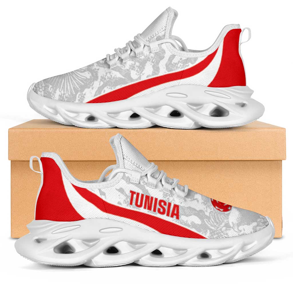 Tunisia 2026 Football Clunky Sneakers Eagles of Carthage Grunge Curve Stylized - African Pride