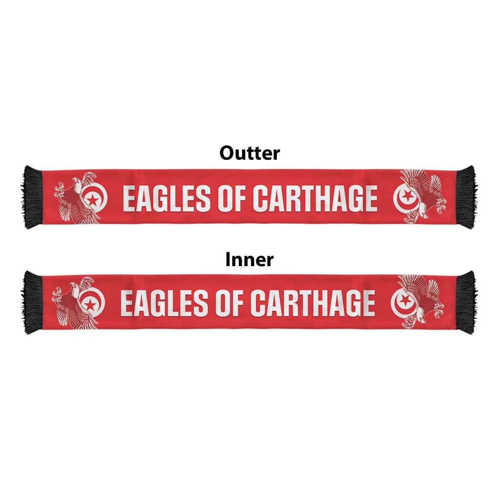 Tunisia 2026 Football Soccer Scarf Go Eagles of Carthage