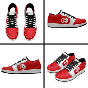 Tunisia Low Sneakers Classic National Flag Style - African Pride