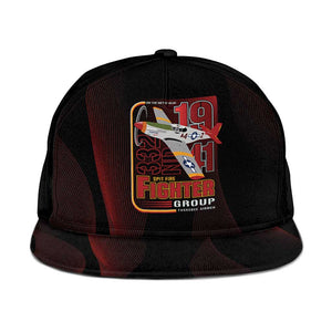 Tuskegee Airmen 332nd Fighter Group Snapback Cap Spit Fire - African Pride