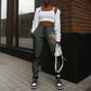Tuskegee Airmen Camo Moss Green Jogger Pants 332nd Spit Fire - African Pride