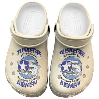 Tuskegee Airmen Red Tails Clogs Shoes Heroes Of Freedom Retro Style - African Pride