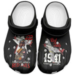 Tuskegee Airmen Red Tails Legacy Clogs Shoes African American Pilots - Black - African Pride