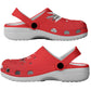 Tuskegee Airmen Red Tails Legacy Clogs Shoes African American Pilots - Red - African Pride